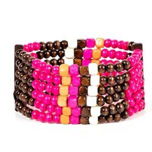 Paparazzi Dive Into Maldives Pink Bracelet